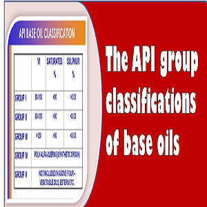 The API group classifications of base oils