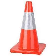 How to use traffic cones to prevent accident?