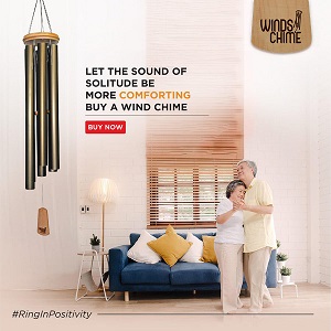 What are the preferred places to hang a wind chime?