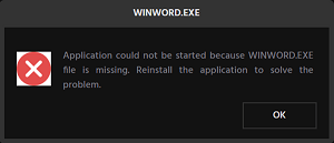 Common Causes For WINWORD.EXE Application Errors