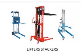Diverse types of material handling equipment